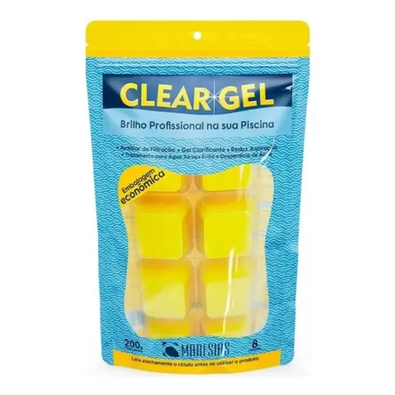 Clear Gel Maresias Super Clarificante Auxilia Filtragem 8 Un