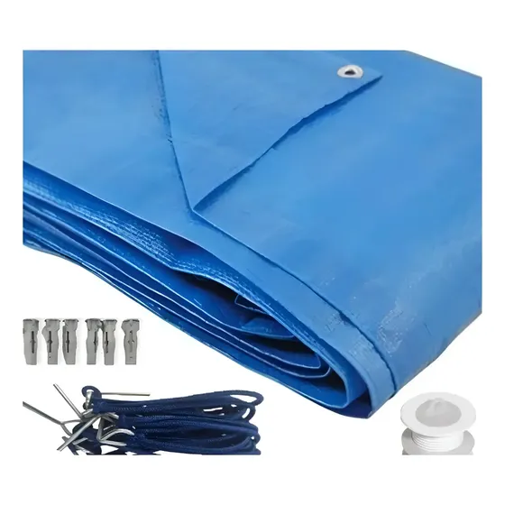 Lona Capa Piscina Proteção - 300 Micras,  8,5x4,5
