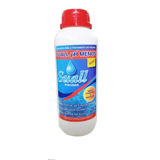 Redutor De Ph E Alcalinidade Suall 1 Litro Para Piscinas